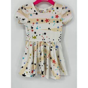 Dotdotsmile Girls Multi Color Stars Cap Dress Size 6/12 Months New With Tags